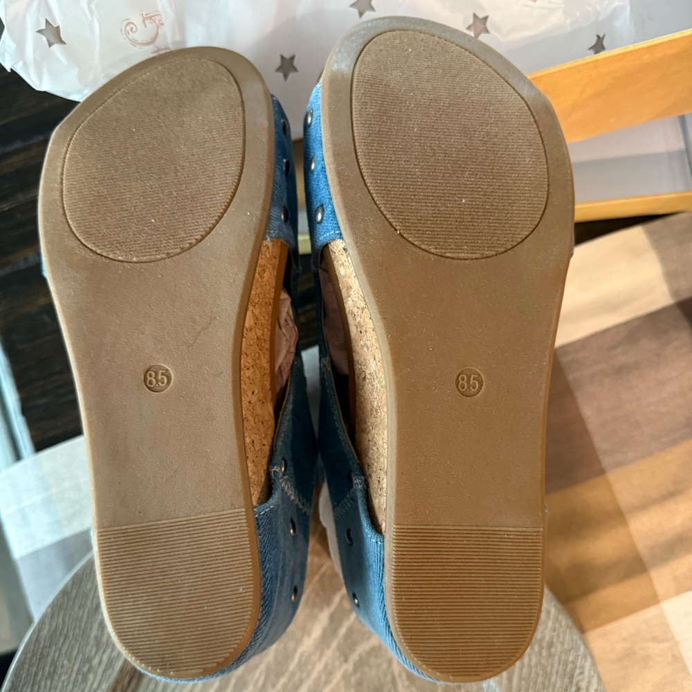 Very G Lala Denim Wedges New - Picture 8 of 10